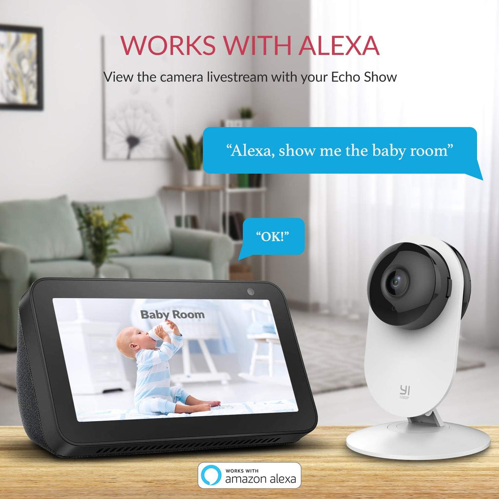 2pc 1080p WiFi Smart Indoor Security Camera with Night Vision K95977