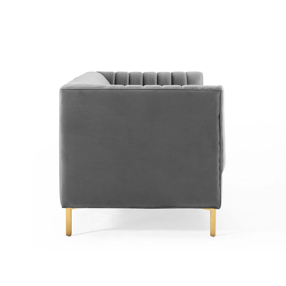 Gray Performance Velvet Sofa H27611