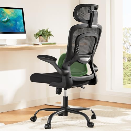 Black Ergonomic Office Chair with Lumbar Support S699922