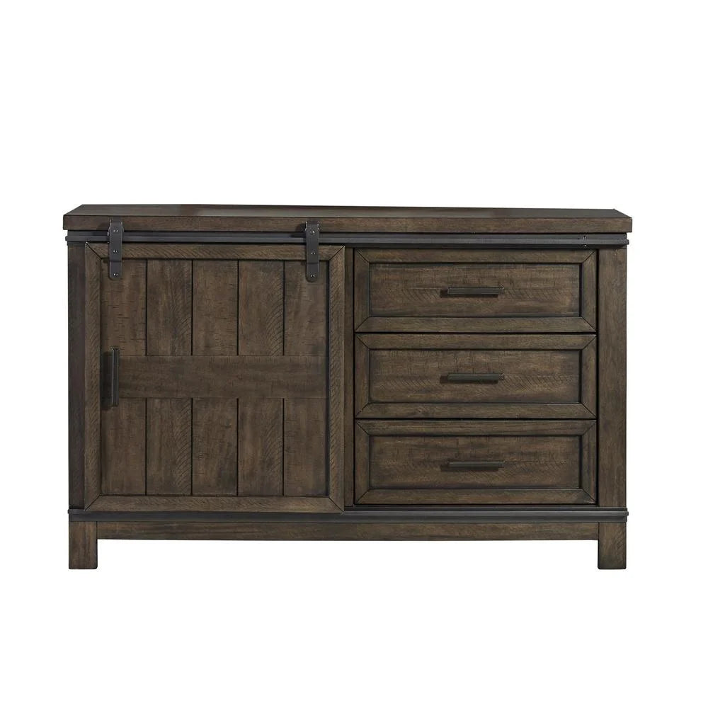Dark Gray Barn Door Dresser C5865