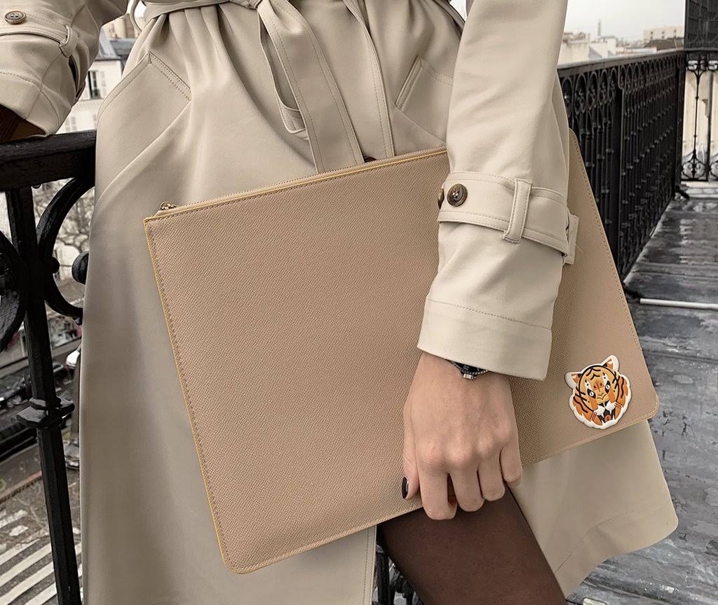 Laptop Case (Beige/Yellow) - 13-15 inch pu-leather S6133