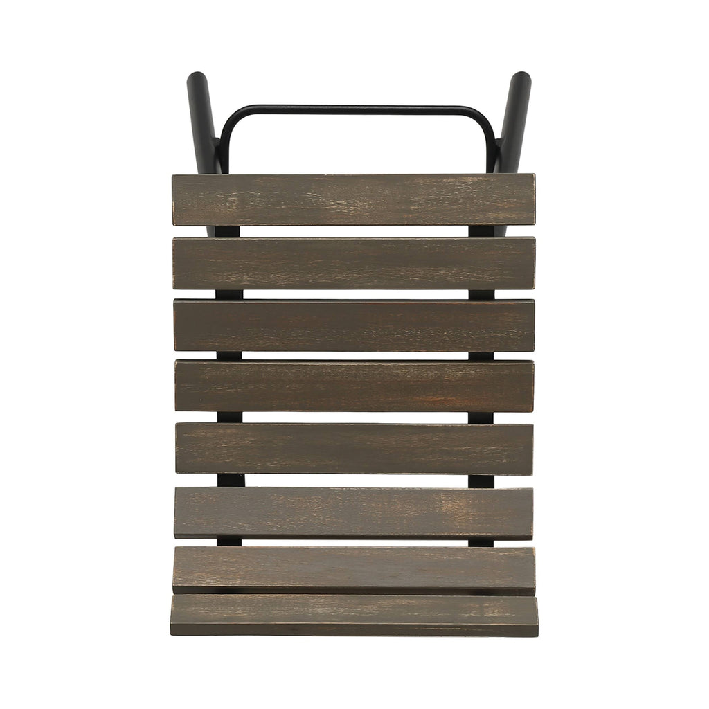 Set of 2 Wooden Barstool Dark Brown Y599838