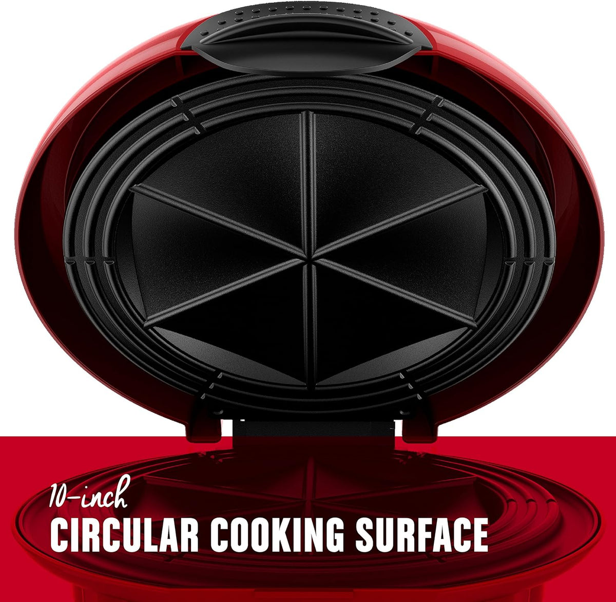 Red Electric Quesadilla Maker 10 Inch U177