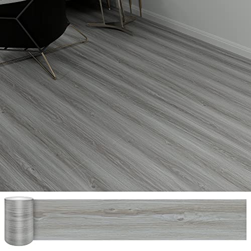 Grey Wood Peel and Stick Vinyl Floor Tile, 36 Pack S363080