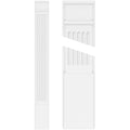 Fluted PVC Pilaster with Decorative Capital & Base (Pair) G9048