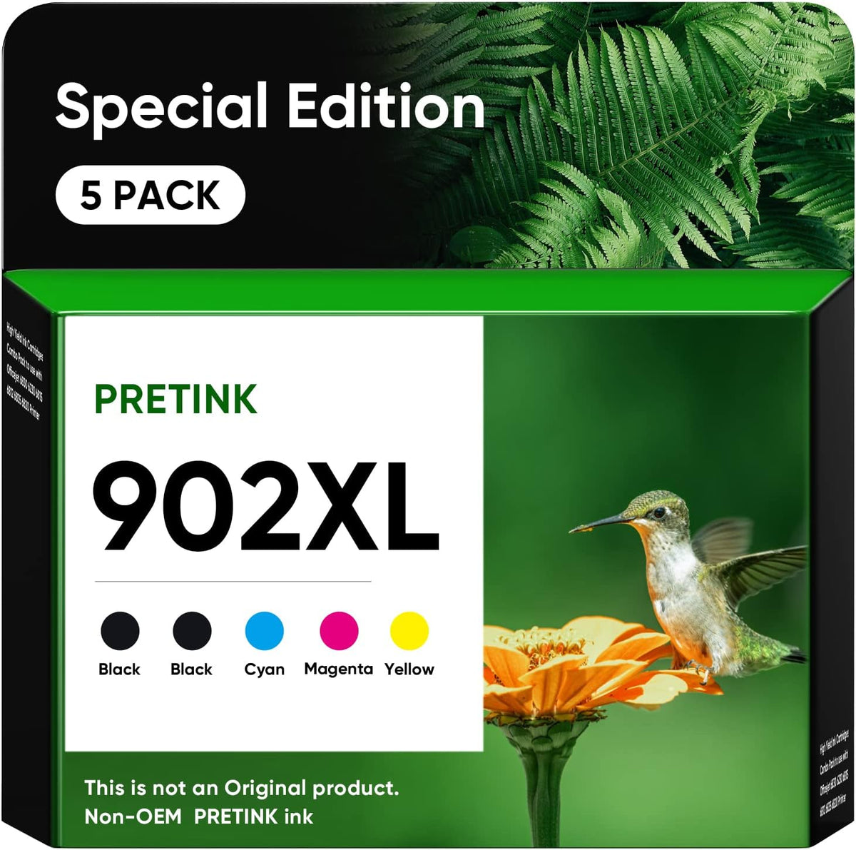 902xl Ink Cartridges for HP Officejet Pro Printers 5Pack X2787