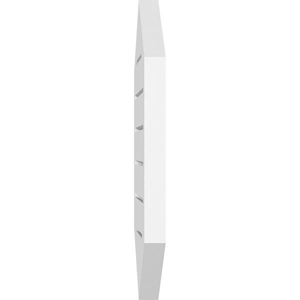 42x22W x 26x22H Vertical Peaked Surface Mount PVC Gable Vent 4/12 Pitch Y59073