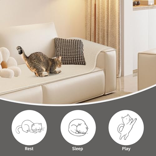 71x15.8 Thickened Cat Wall Climbing Carpet with 16 Fixed Nails C68036
