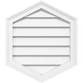 42x22W x 26x22H Vertical Peaked Surface Mount PVC Gable Vent 4/12 Pitch Y59073