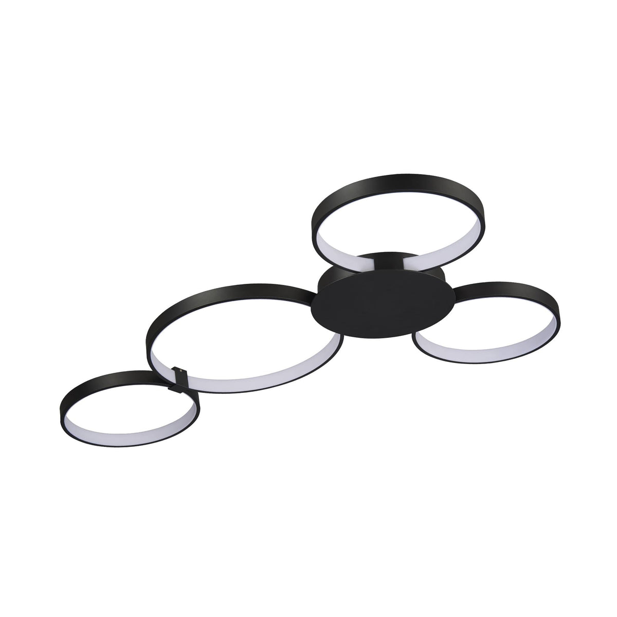 Black LED Semi-Flush Ceiling Light X6551