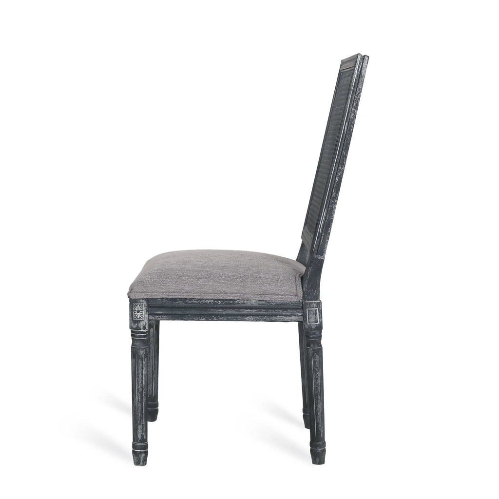 Gray Fabric Dining Chair Set of 6 C197423