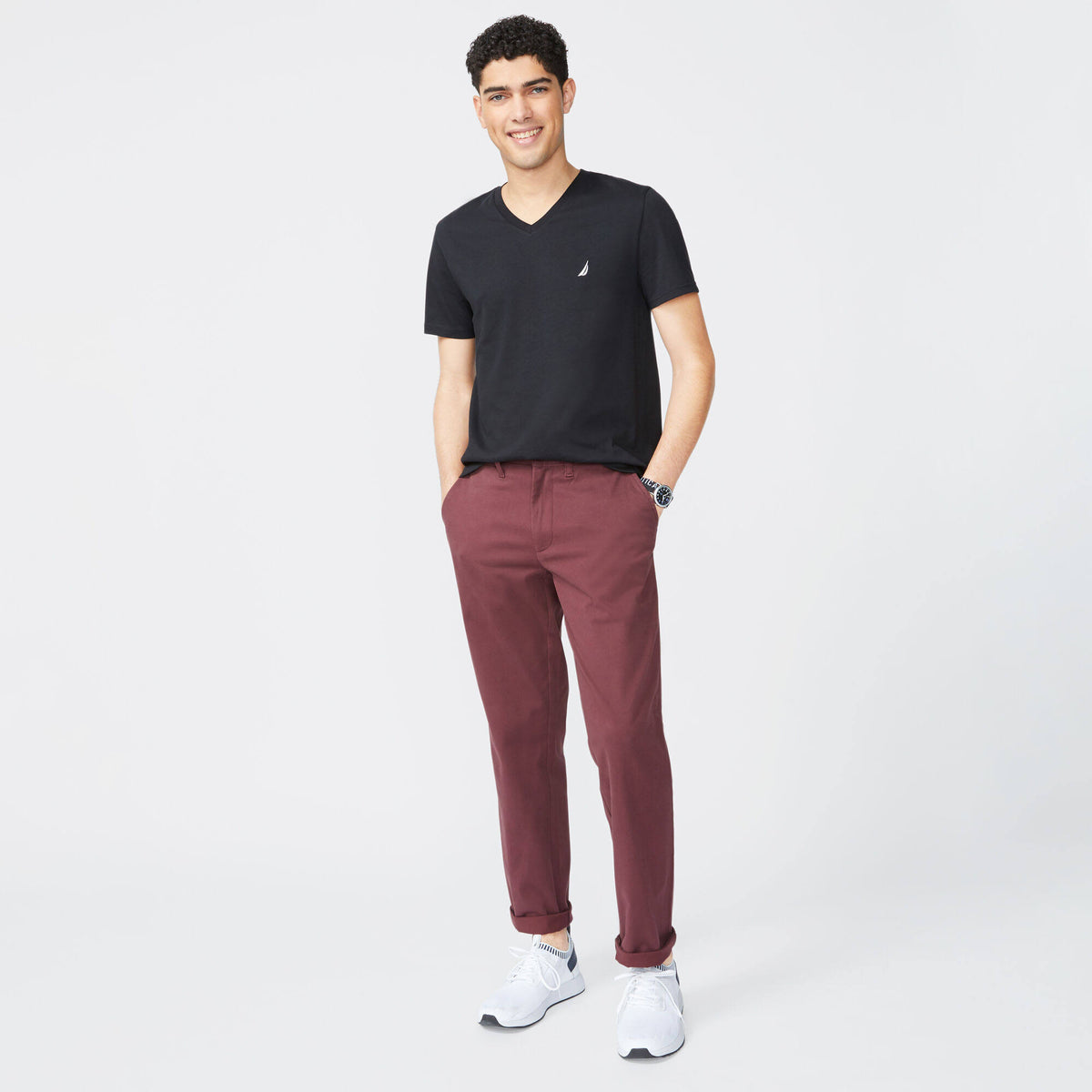 Classic Fit Flat Front Deck Pant I219536