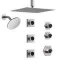 Brushed Nickel Thermostatic Shower Faucet Set E6859