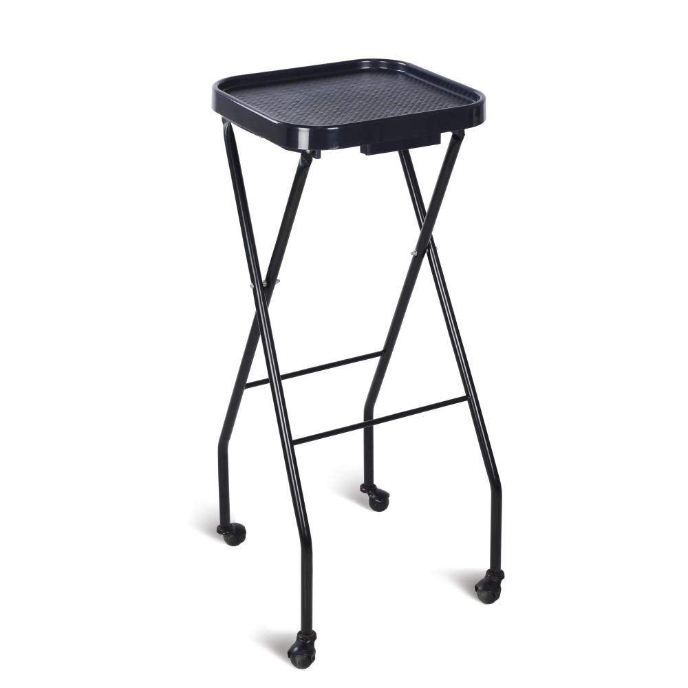 Black Folding Salon Tray Cart G818218