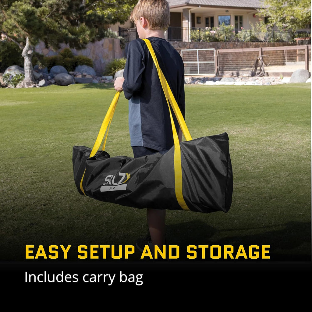 Portable Baseball and Softball Hitting Net, Black, 7 x 7 feet V155