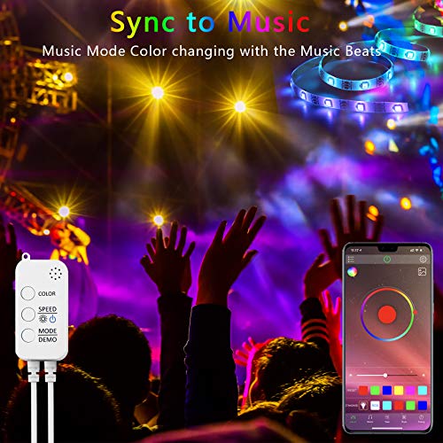 25FT RGB LED Strip Lights with 44 Keys IR Remote N420948