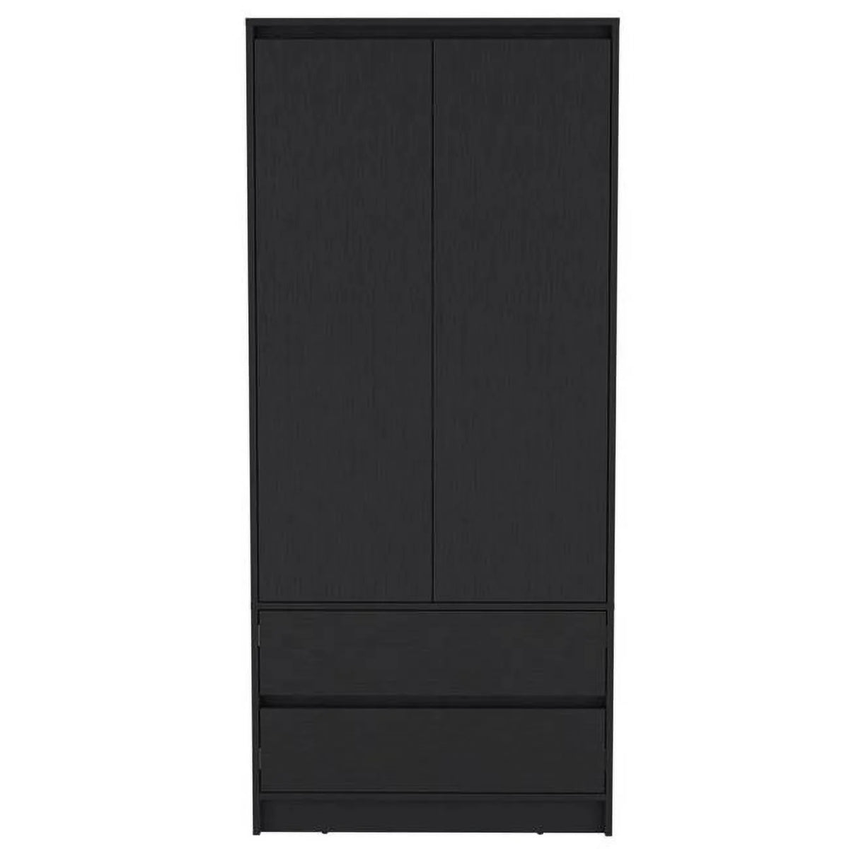 Black 32 in. Two Drawer Combo Dresser T173281