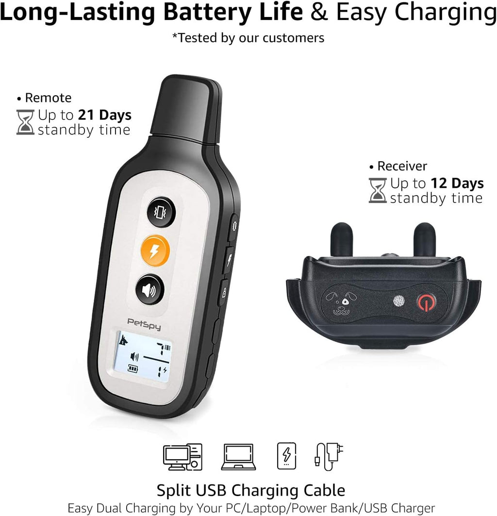Waterproof Dog Training Shock Collar with Remote K812
