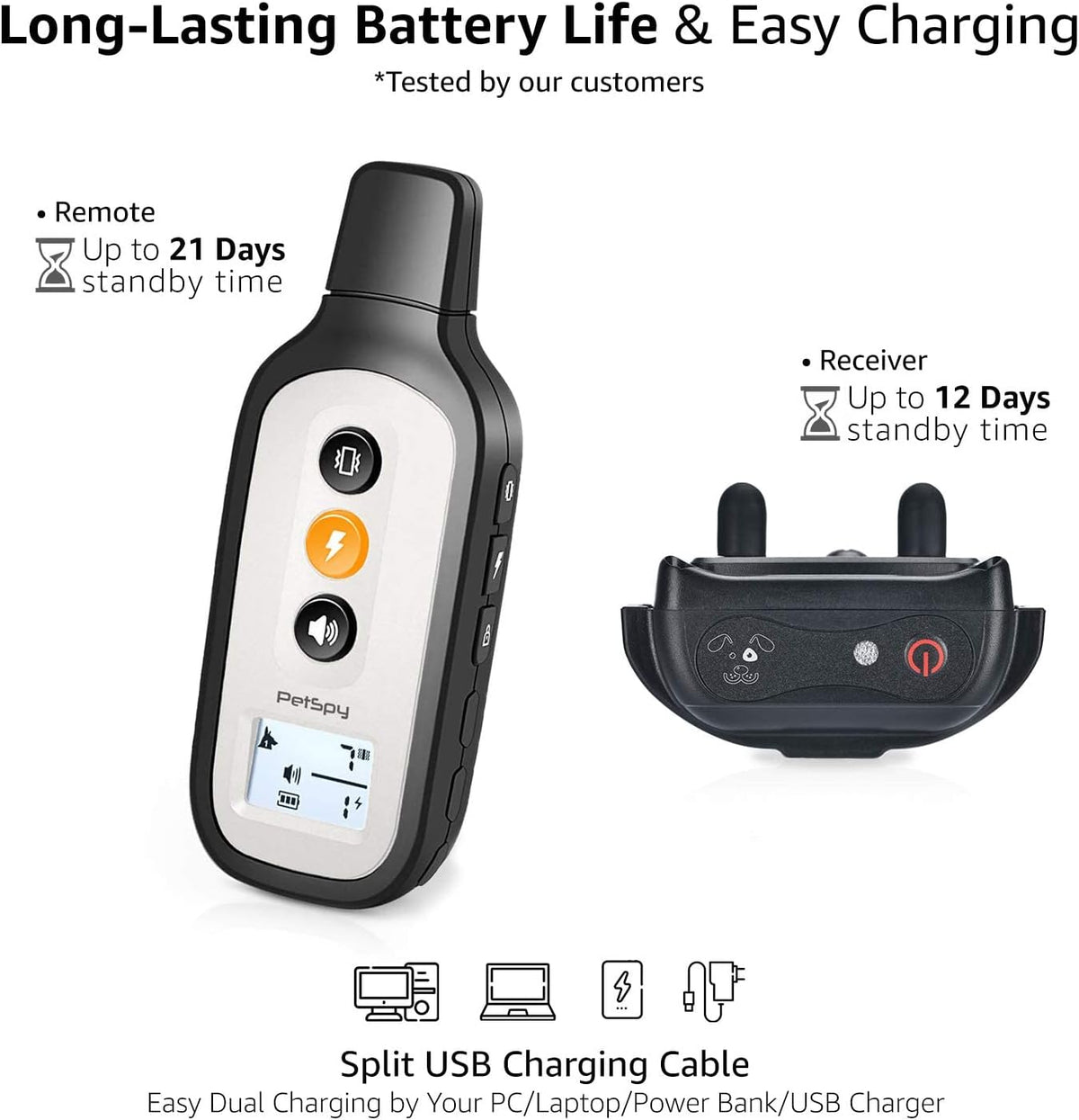 Waterproof Dog Training Shock Collar with Remote K812