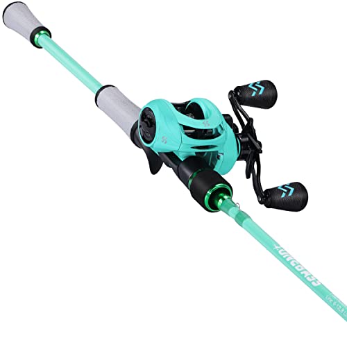Spinning & Baitcasting Fishing Rod Reel Combo with Graphite Blanks, Stainless Steel Guides M19708