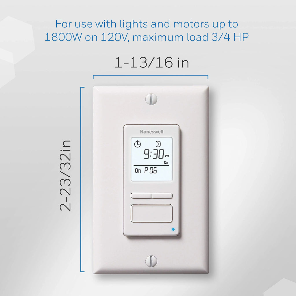 White 7-Day Programmable Light Switch Timer B898168