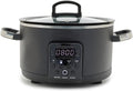4QT Electric Slow Cooker with Lid, Hard Anodized Ceramic Nonstick Inner Pot M175280