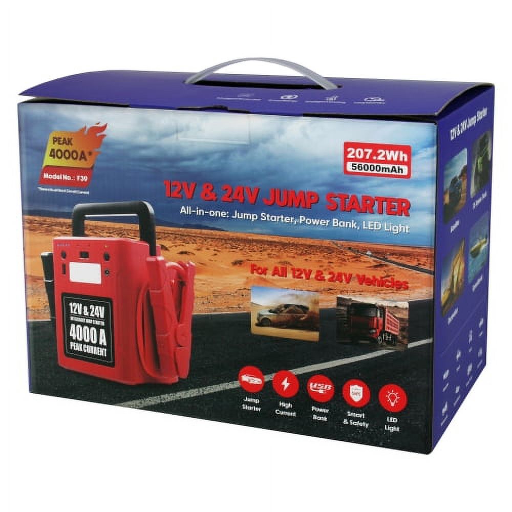 12 Volt Jump Starter with charging cord H141