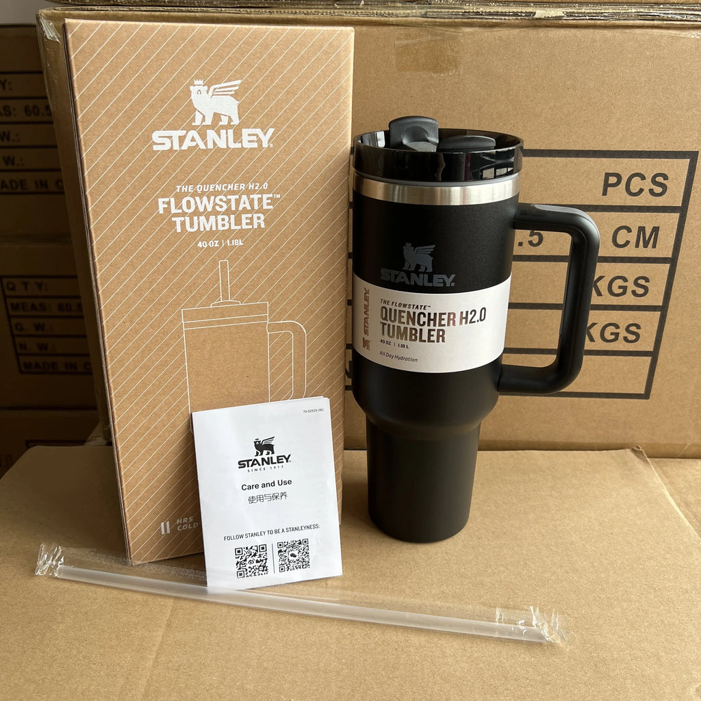 40oz Stainless Steel Tumbler Black V629