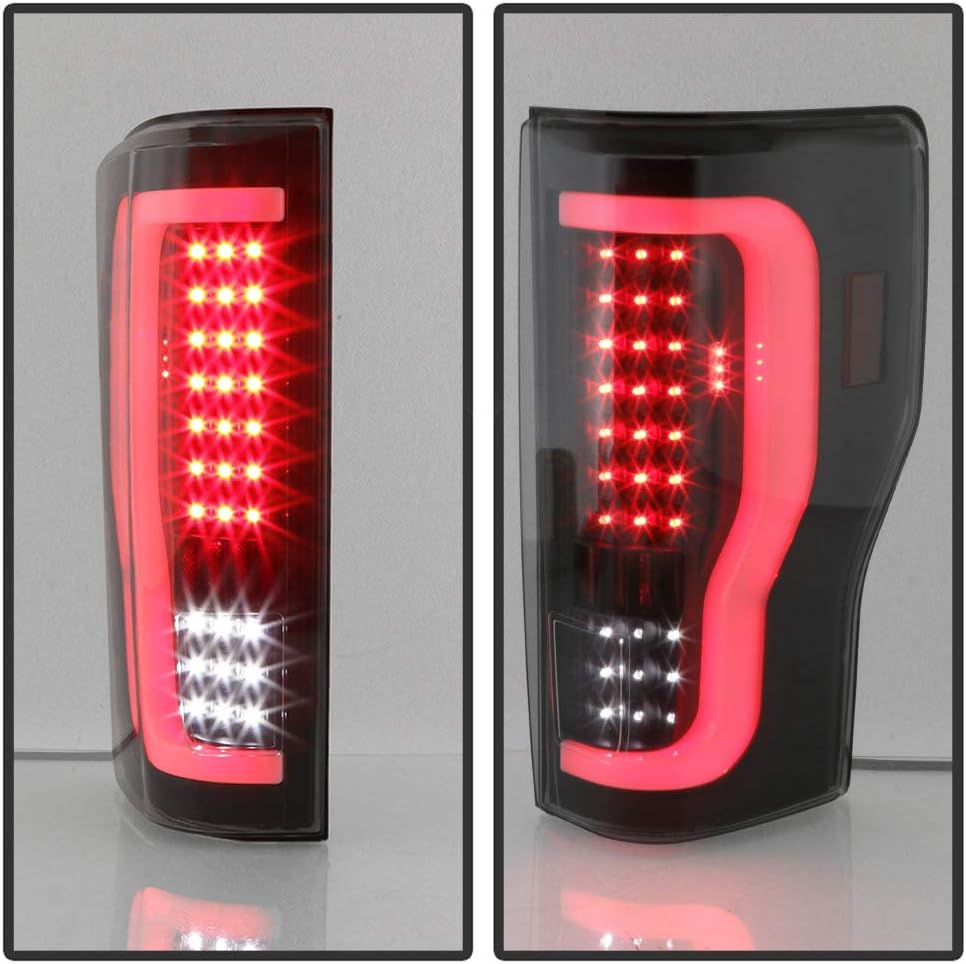 Black Smoke Full LED Tail Lights Brake Lamps V8627