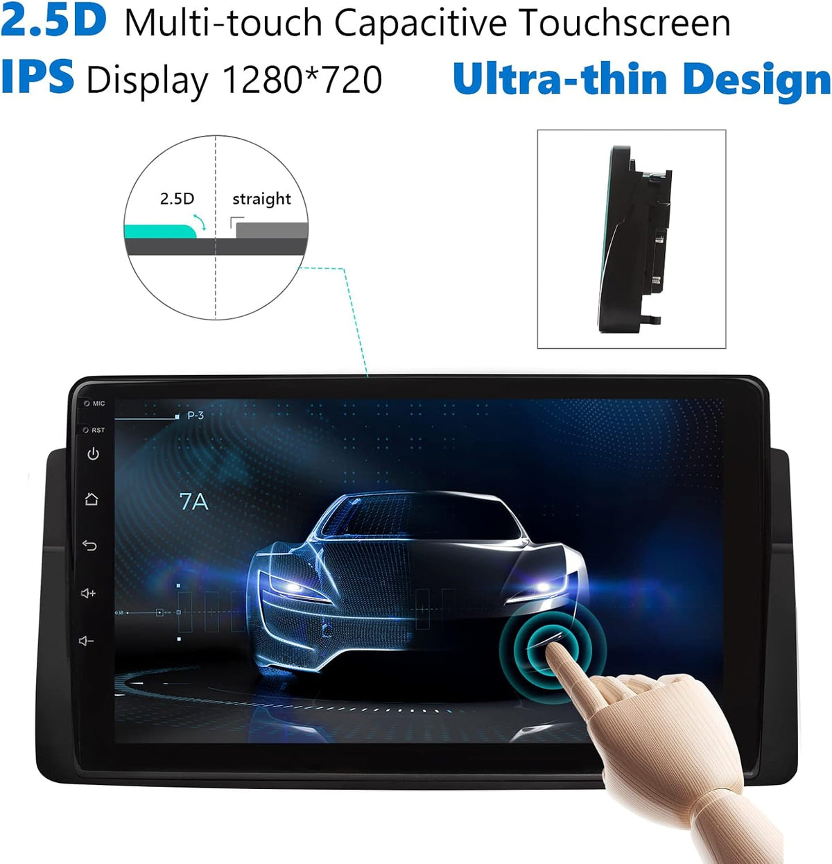 9 Inch Car Stereo Receiver with Bluetooth 5.0 T3350