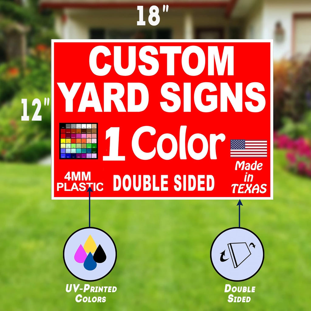 12x18" Double Sided Yard Signs P6229