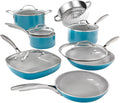 12 Piece Non Stick Ti-Cerama Copper Cookware Set A729061