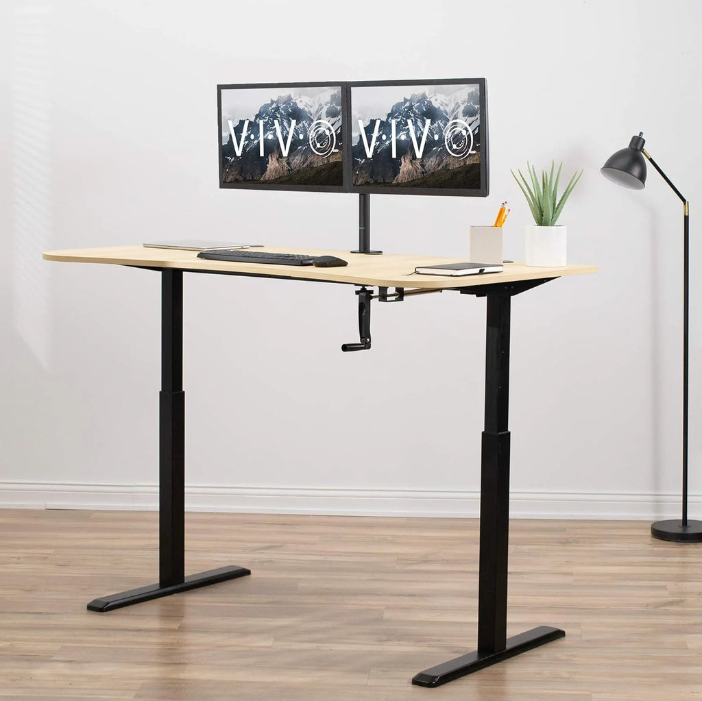 Height Adjustable 63 X 32 Inch Stand Up Desk N33141