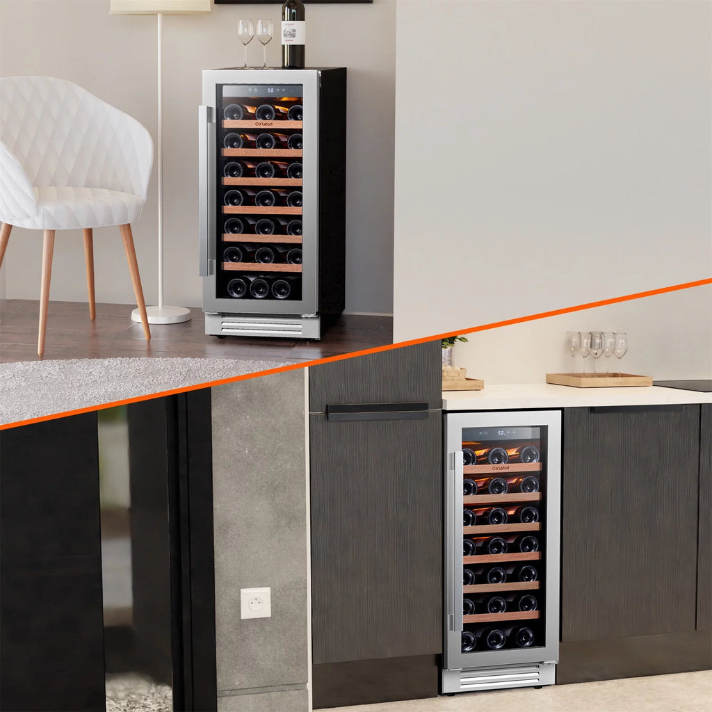 15 Bottle Single Zone Stainless Steel Wine Cooler X1097
