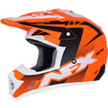 Matt Neon-Orange/White/Black Cross Helmet B14250