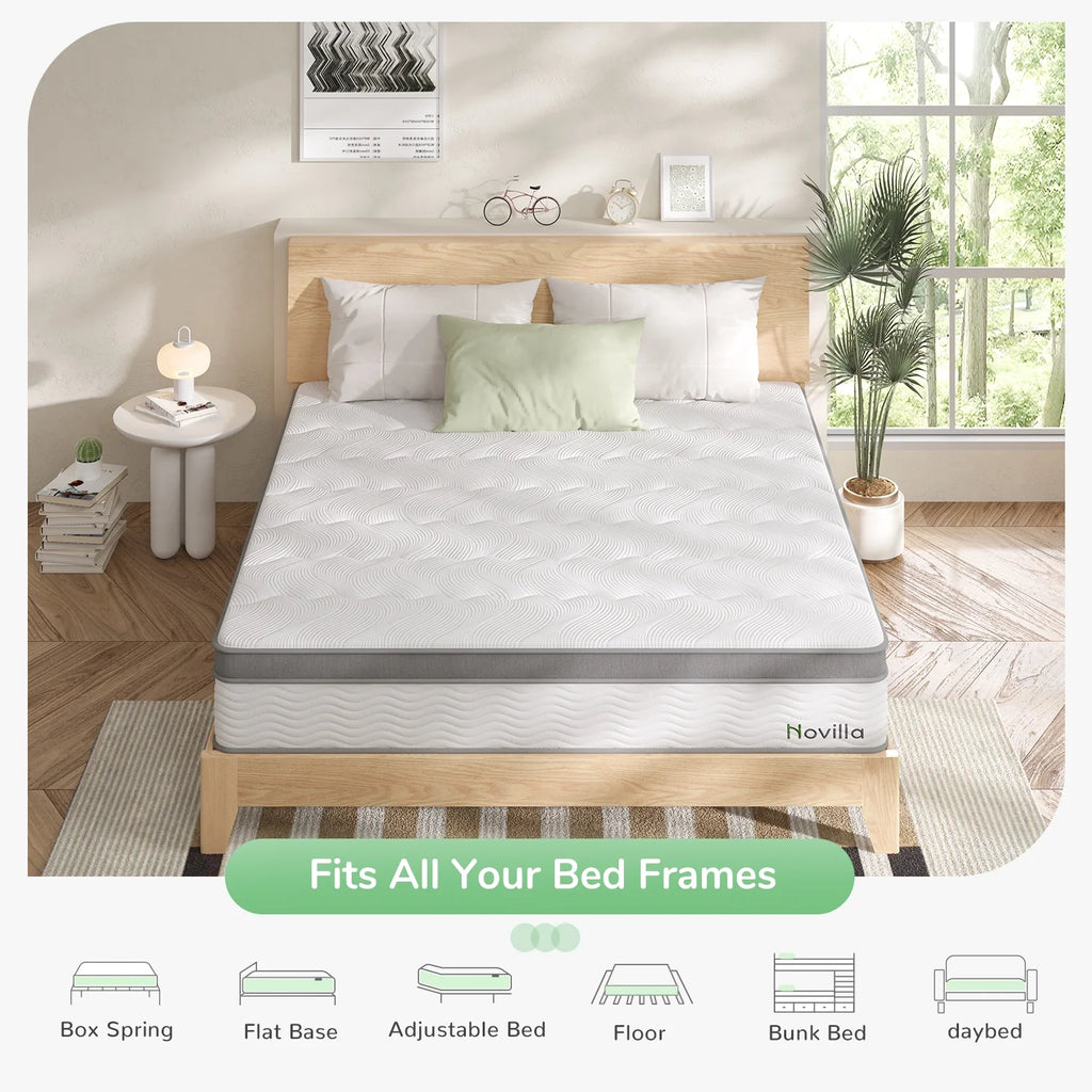 10 Memory Foam Pocket Spring Hybrid Mattress R5713