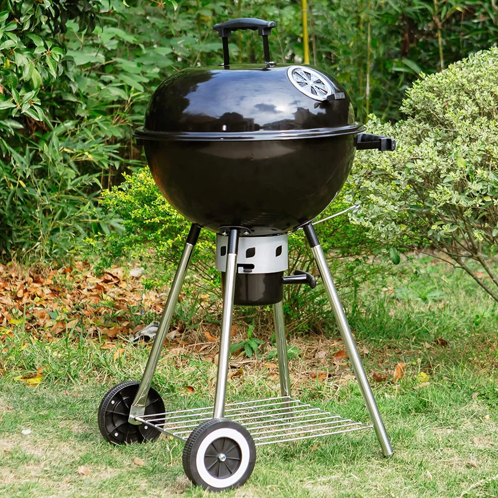 18" Portable Kettle Charcoal BBQ Grill D19747