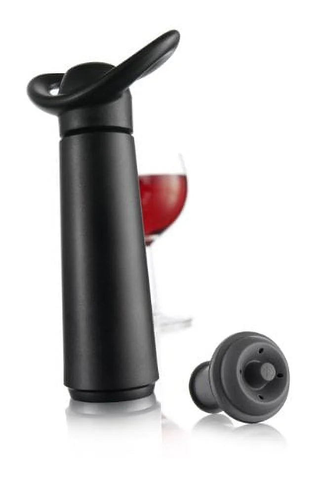 Black Wine Saver with 1 Pump 4 Stoppers R377