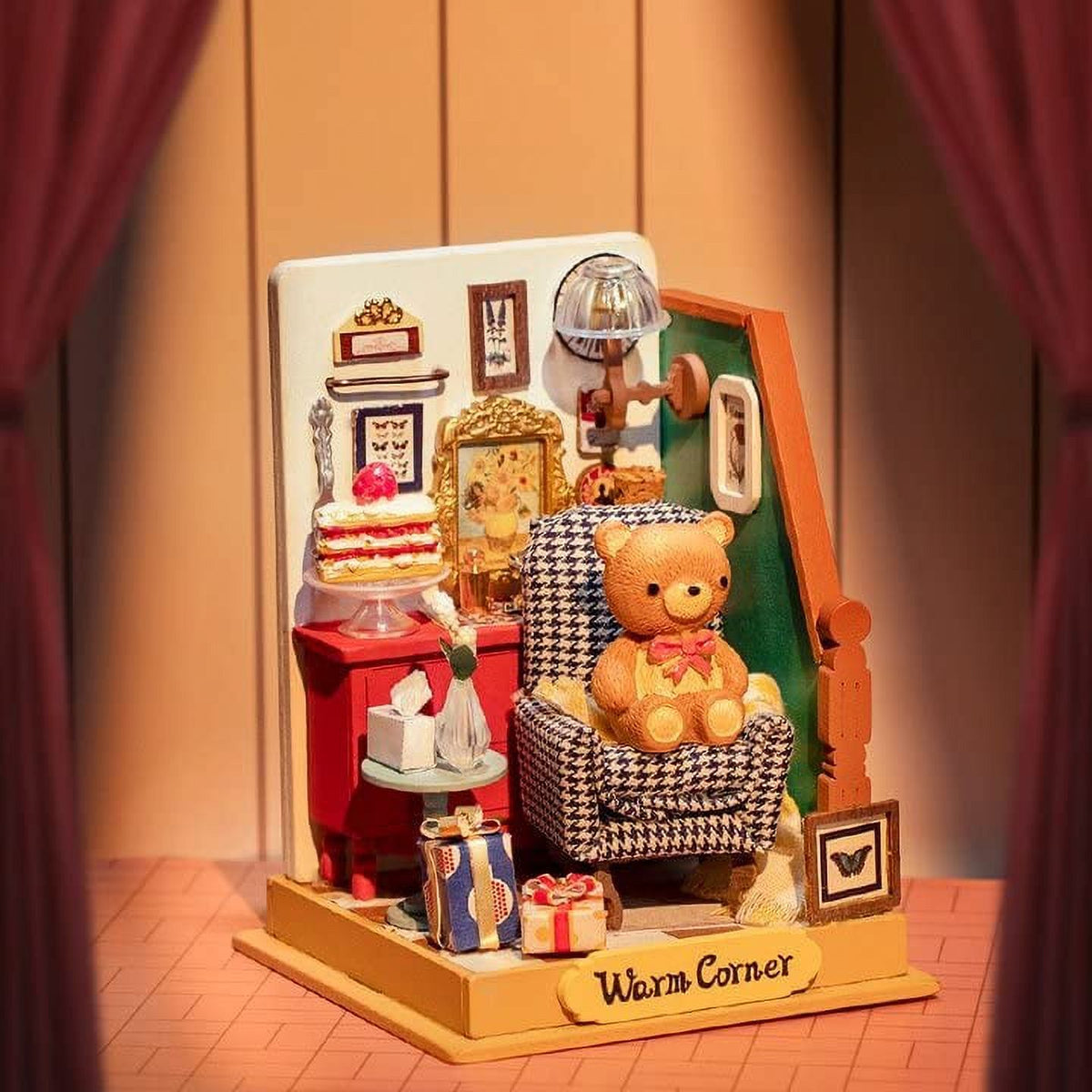 DIY Miniatures Kit with Furniture Wooden Doll House S538