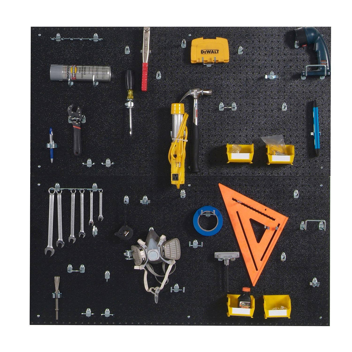 24x22x48x22 Black 48 Hook 4 Bin DuraBoard O605