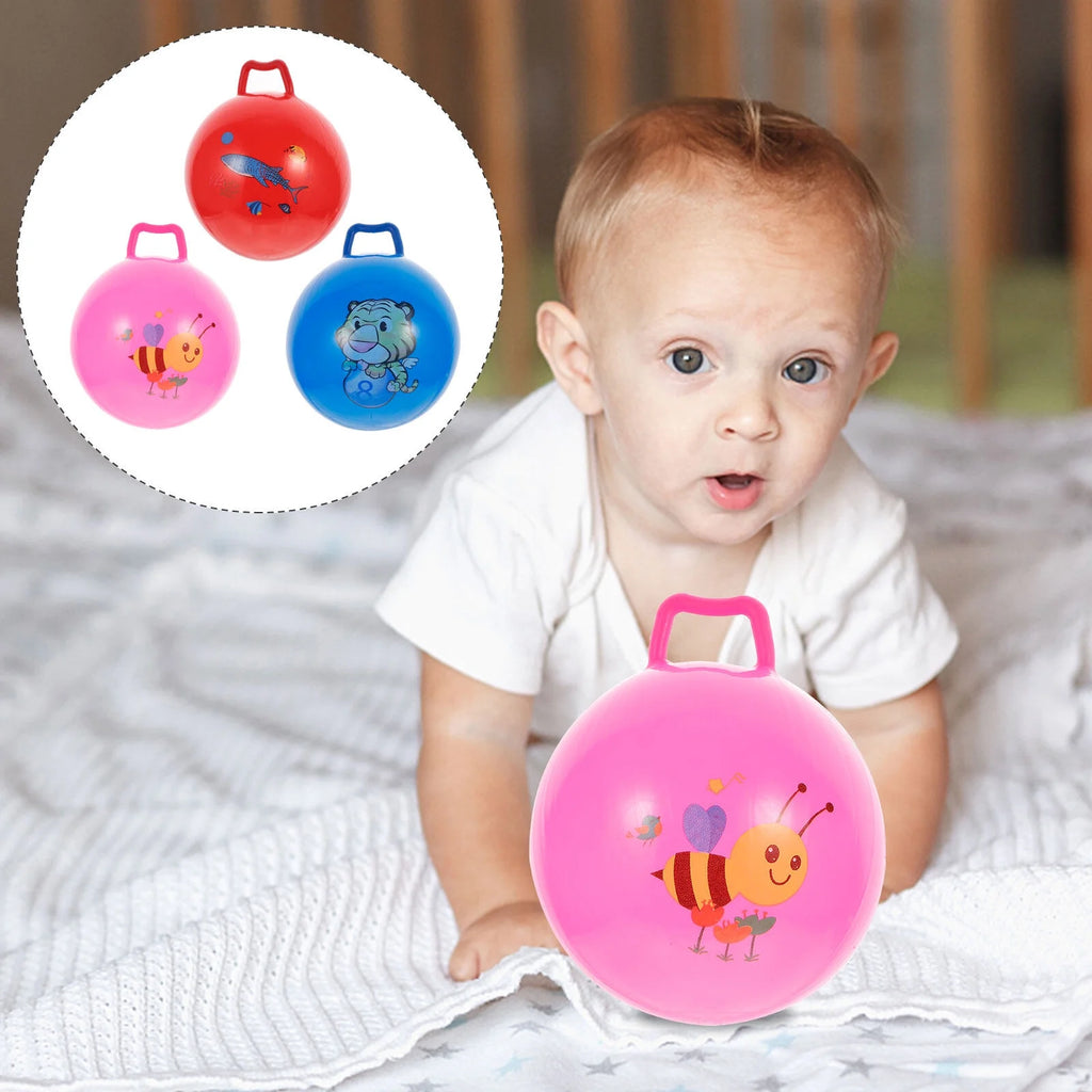 3Pcs Inflatable Hopper Balls with Handle R860361
