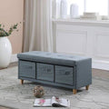 Upholstered Drawer Storage Bench T5267