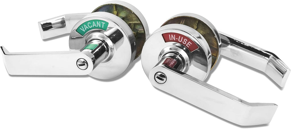 Privacy Indicator Lock with Keys, Satin Chrome T28208