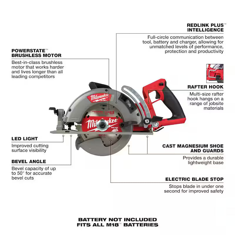 18-Volt Brushless Cordless 1/4 in. Hex Impact Driver and 7-1/4 in. Circular Saw D342965