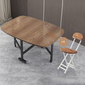 Butterfly Folding Dining Set with 4 Chairs and Drop Leaf Table O63765