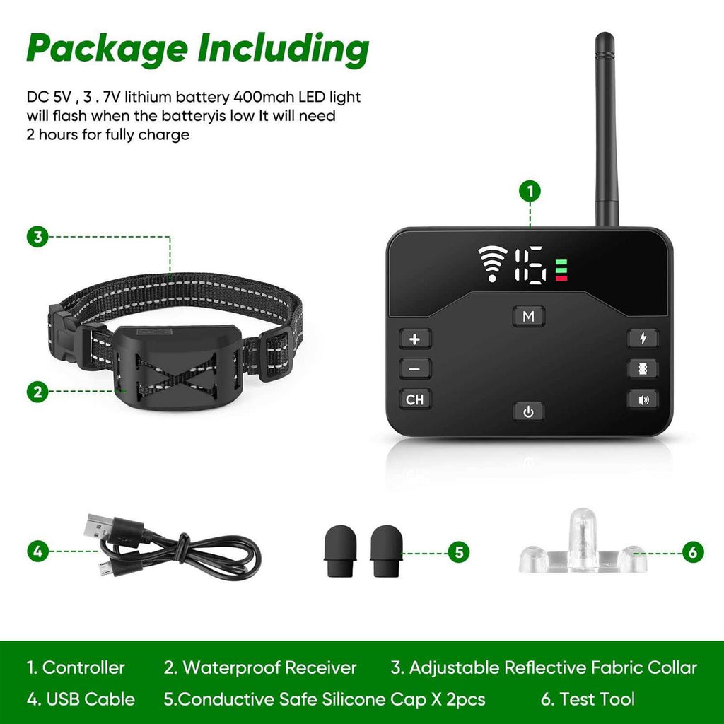 Wireless Dog Fence & Remote Training Collar N691