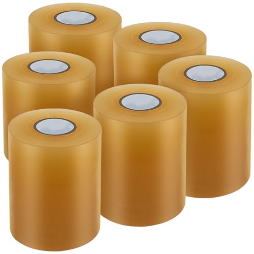 6 Rolls 4" x 108' PVC 7 Mil Seam Cover Tape W867