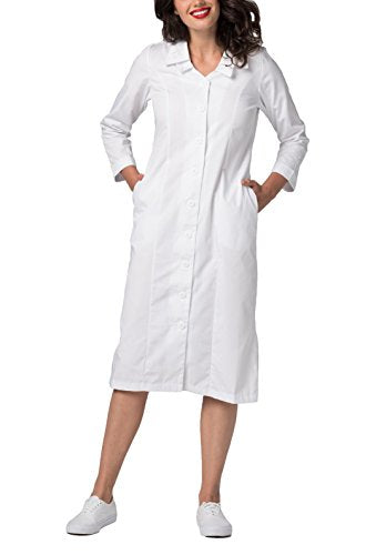 Embroided Collar Scrub Dress G372