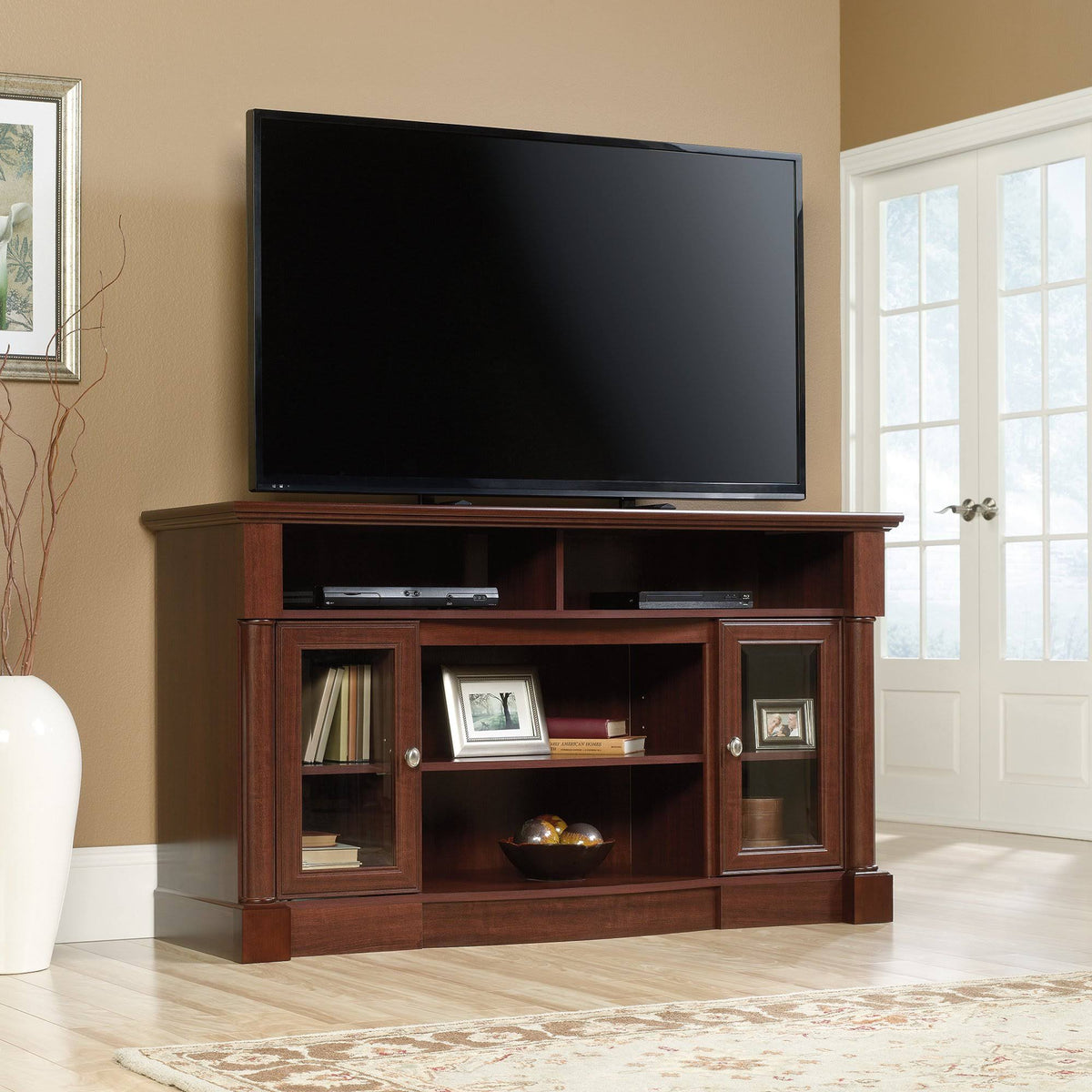 Select Cherry Fireplace Credenza A9112