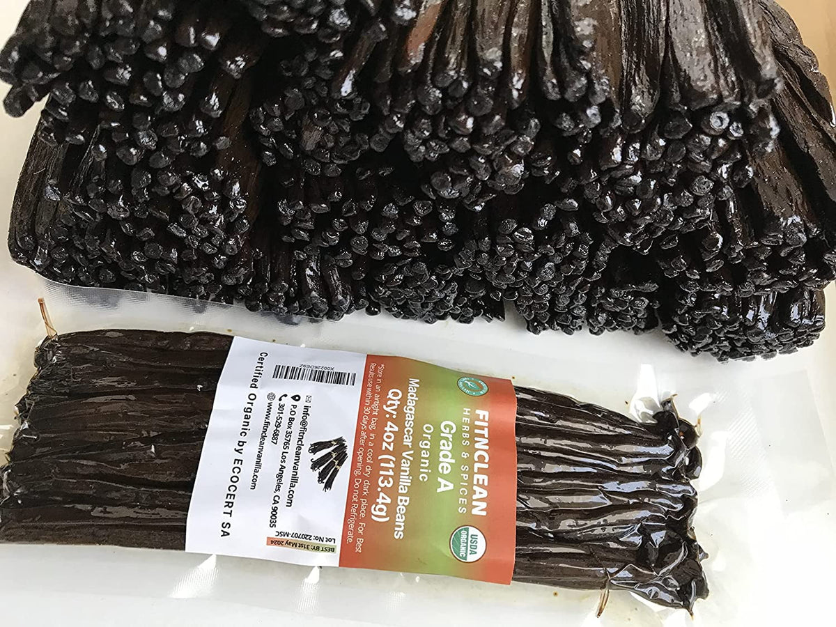 4oz Organic Vanilla Beans Grade A Z439873